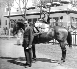 Guiilermo Zapata con Capatrida en el Paddock
