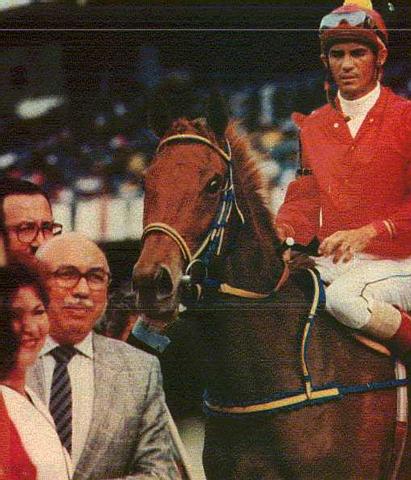Saeta Rubia en el paddock de ganadores